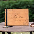 Personalized Wooden Wedding Guest Book, Custom Rustic Sign Book for Reception, Guestbook Photo Album, Wooden Wedding Keepsake, Memory Album