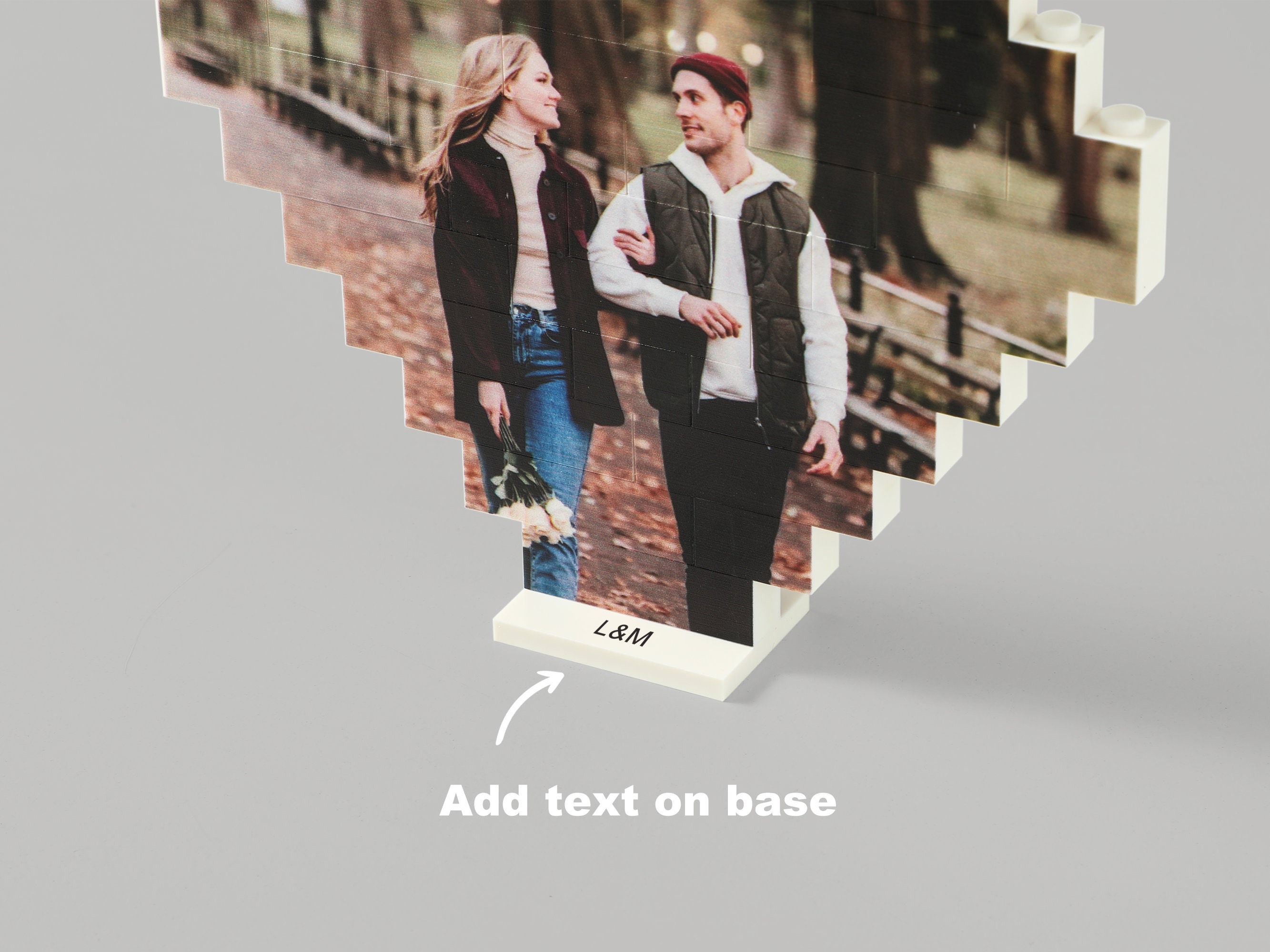 Custom Building Bricks Puzzle Photo Block With Baby Photo Gift For Mom, Wife