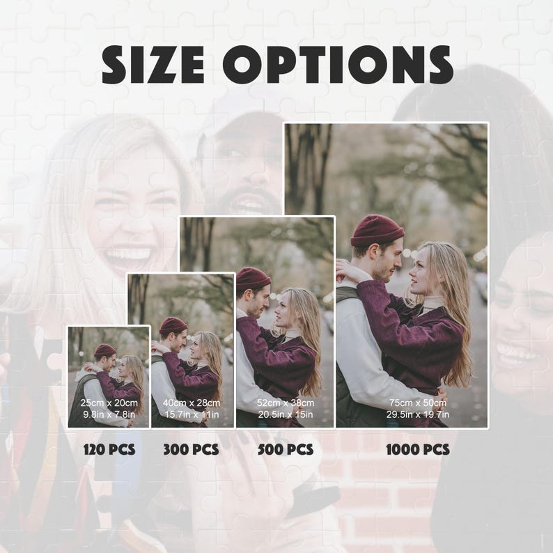 Rompecabezas personalizado de 120 a 1000 piezas para adultos mayores, rompecabezas a partir de una foto, regalo de recuerdo único, regalo de cumpleaños, regalo para la familia. imagen 7