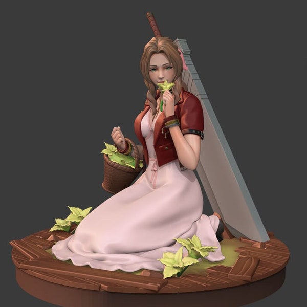 Aerith - Final Fantasy VII - Modèle imprimé 3D - Figurines nomnom