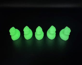 Tapas de válvula de neumático de pato que brillan en la oscuridad