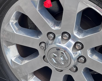 ROSE Flower Valve Stem Caps Set of 4