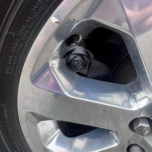 Various Colors Rose Vehicle / Motorcycle Bike valve stem caps Set Of 4