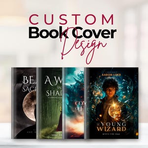 Portada de libro personalizada, servicio de diseño de portada de libro personalizada, portada de libro electrónico personalizada / Cualquier género: romance, fantasía, ficción, terror, regencia, YA, crimen