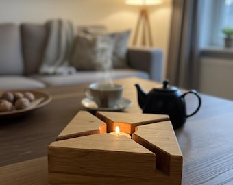 Massief houten theewarmer | 2 maten | Theewarmer | Warmer | Houten decoratie | Cadeau voor theeliefhebbers