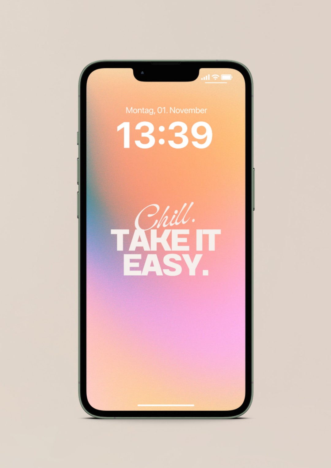 IPhone Home Screen Gradient Wallpaper Background Etsy