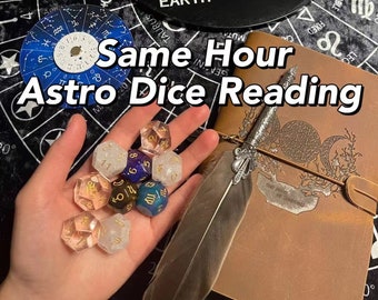 SAME HOUR Astrology Astro Dice Reading about love relationship career, custom reading