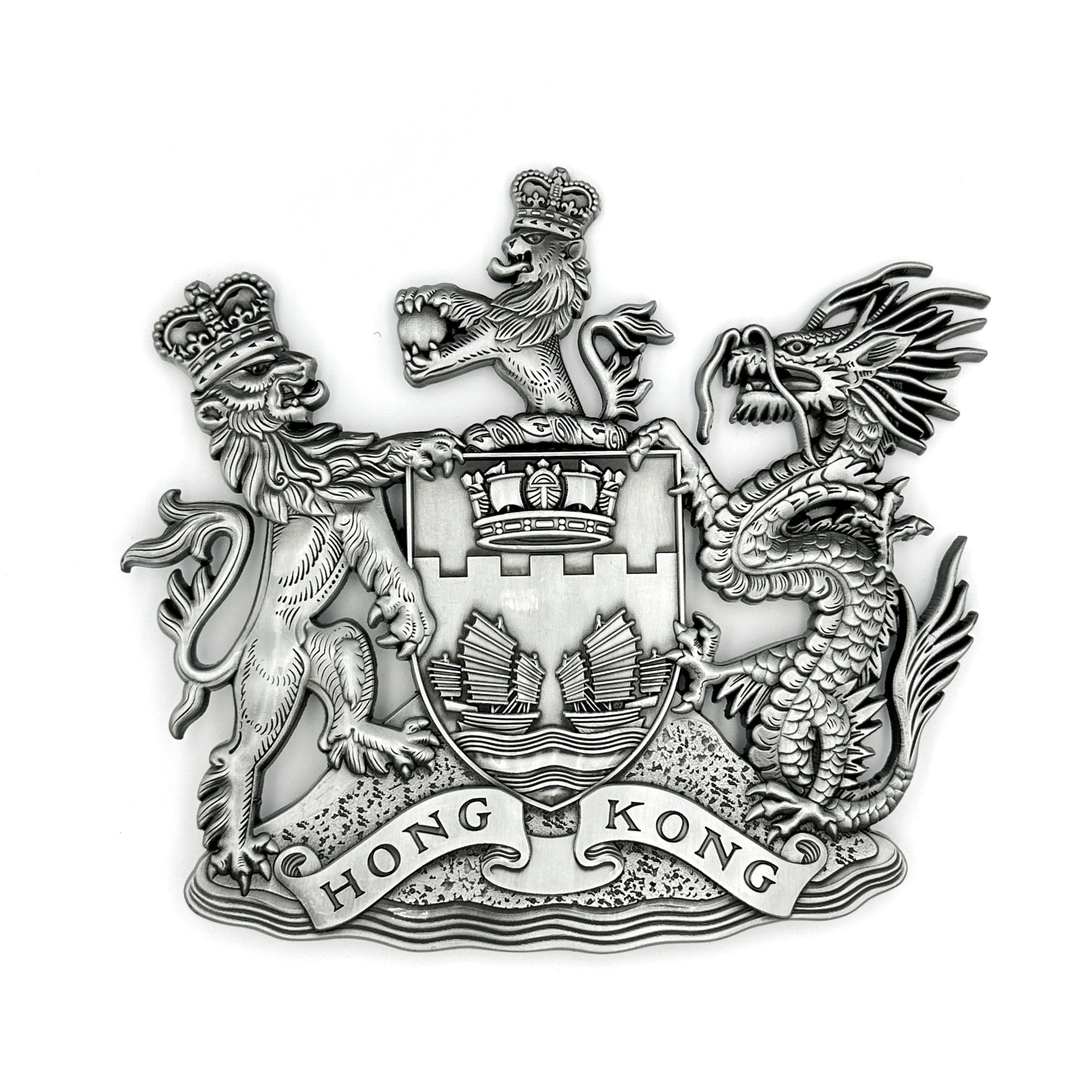 Metal Emblem of British Hong Kong ( 英屬 香港 金屬 徽號 ) - Etsy