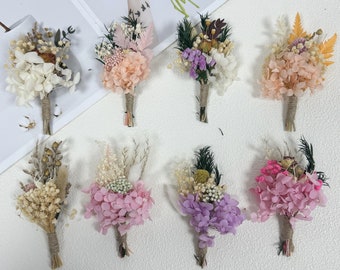 Mini Dry Flower Bouquet,Dried Flower Bouquet,Wedding Cake Flowers,Natural Dry Flower Decoration, Home Decor Gift,Rustic Gift,Gifts For Her