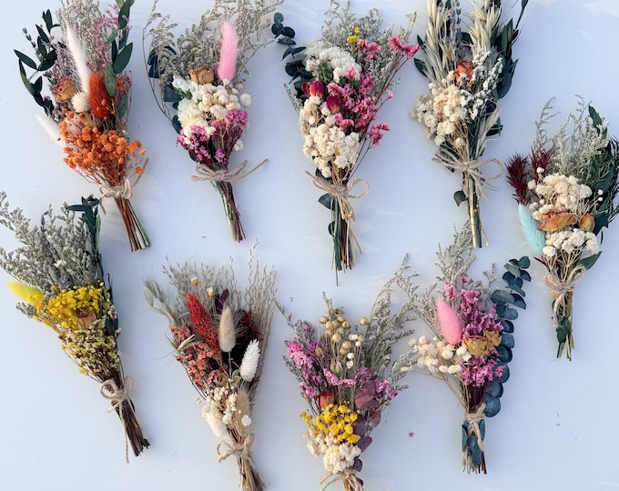 Wildflower Bouquet Dried Flower Bouquet Etsy