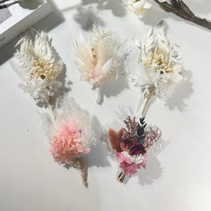 Dry Flower Boutonniere,Bridesmaid accessories,Dried Boutonniere,Rustic Dried Flower Wedding Boutonniere,Boho Rustic Wedding Corsage,Gifts