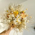 Boho Dried Flower Bouquet: Rustic Wedding, Summer Wildflower Arrangement, Home Decor, Handmade Flower Gifts