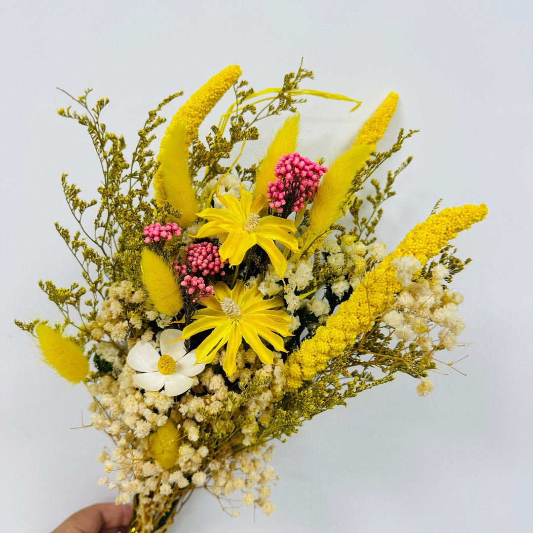 All Natural Large Dried Flower Wedding Bouquet,dried Flower Arrangement