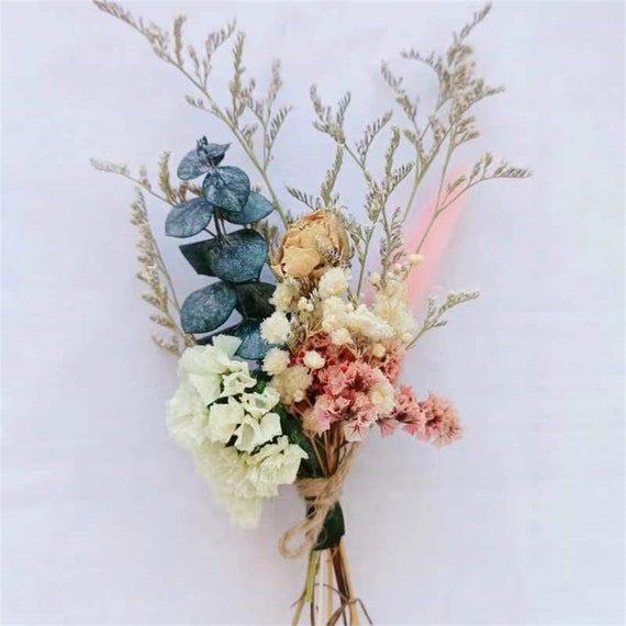  Mini Dried Flower Bouquet Set of 6 for Bohemian
