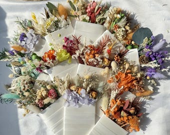 Boutonniere rústico de bolsillo con flores secas: accesorio de boda hecho a mano