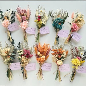 Boho Mini Dried Flower Bouquet,Rustic Wedding Flower Bouquet,Bridesmaid Proposal,Will You Be My Bridesmaid,Home Decor,Wedding Gifts For Her