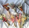 Boho Dried Flower Bouquet: Rustic Wedding Home Decor, 11-12 Inches