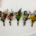 Mini Dried Flower Bouquet: Rustic Table Decor, Wedding Posy