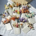 Dried Flower Pocket Boutonniere: Groom Corsage, Bohemian Wedding Decor, Handmade flower gifts