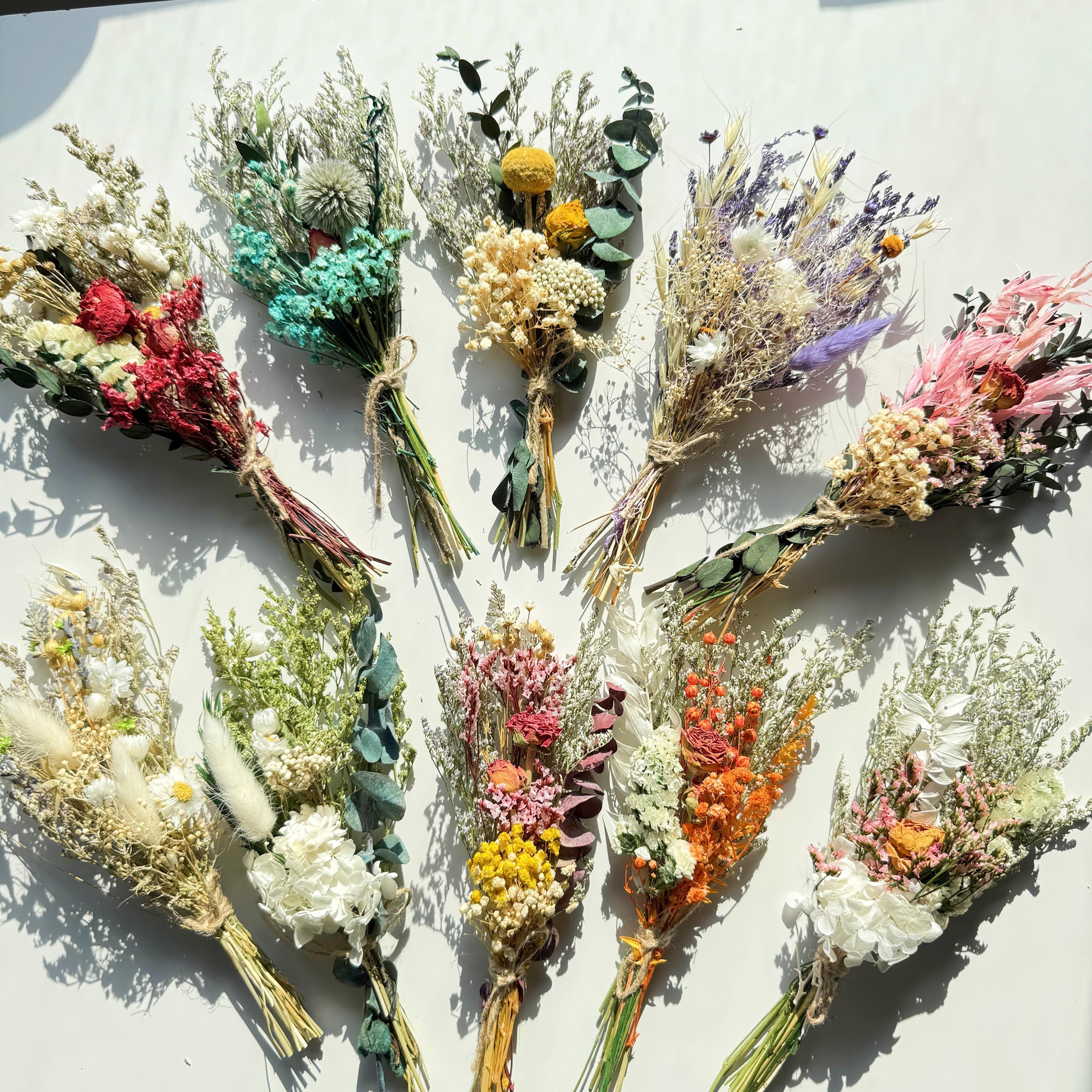 Boho Mini Dried Flower Bouquet,Home Decor,Wedding Flower,Small Vase Flower Arrangement,Table Decor,LetterBox Bouquet,Housewarming Gifts