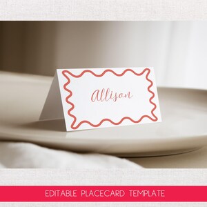 Descarga digital de tarjetas de lugar: despedida de soltera, San Valentín, cena, boda, cumpleaños