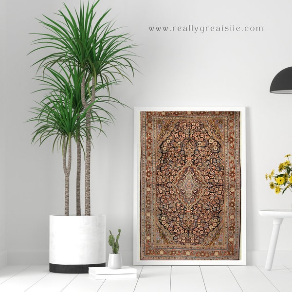 Moroccan rug wall art digital download. Wall Art and Inspiring Wall Decor. Instant Download.