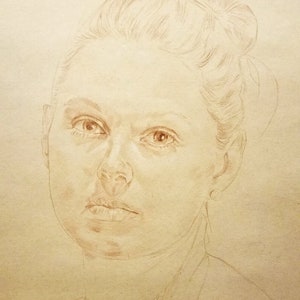 Custom Hand Drawn Portrait - Graphite Drawing from Photo of you, loved ones or pet.