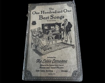 One Hundred And One Best Songs 1926 Piano Songs Cable Co Chicago Detroit Antique