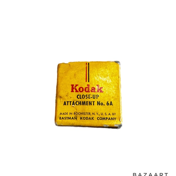 Vtg Kodak Close Up Attachment No 6A Filter in Case Original Box 1 1/8" Dia USA