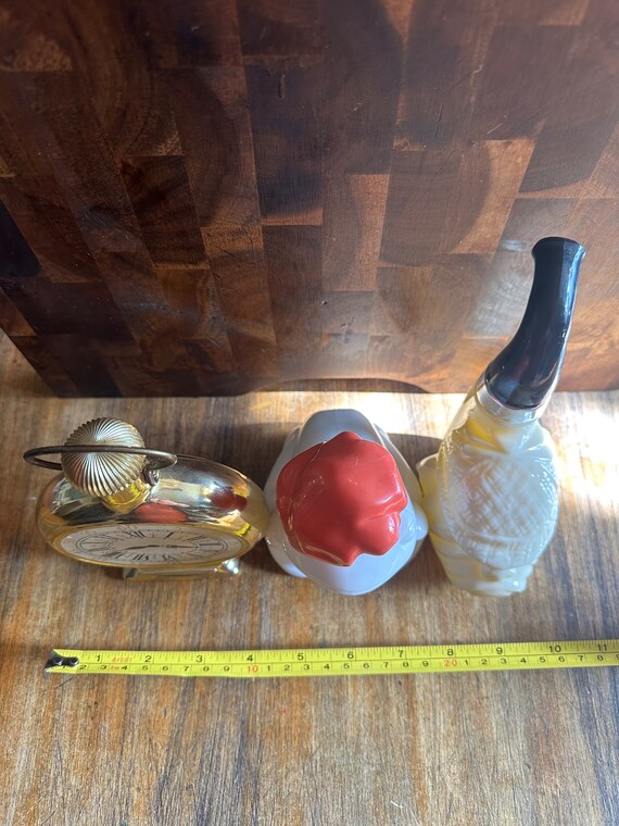 Set of 3 Vintage Avon Perfume Bottles ~ Frog~Dog … - image 7