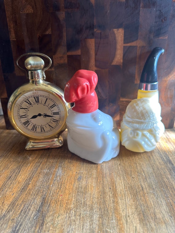 Set of 3 Vintage Avon Perfume Bottles ~ Frog~Dog … - image 2
