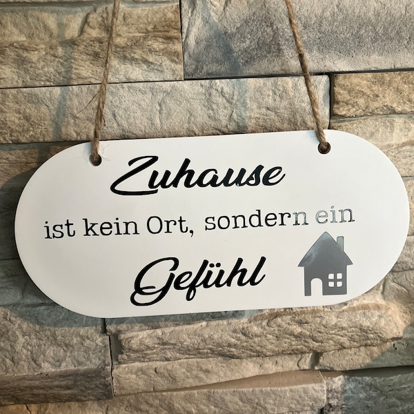 Dekoschild "Zuhause"