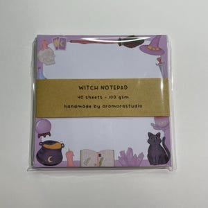 Blocco note - Strega / 40 fogli / Blocco note, Lista delle cose da fare, Cancelleria comoda, Magia, Stregoneria