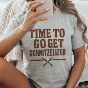 Oktoberfest T Shirt, Time To Get Schnitzelized, Funny Beer Festival Tee, German Food Shirt, Oktoberfest Apparel, Party T-Shirt
