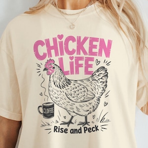 Chicken Shirt, Chicken Gifts, Chicken Mom Gift, Farm Girl Shirt, Country Living, Chicken Lady Shirt, Chicken Lover Gift, Farm Life Shirt
