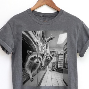 Raccoon T-Shirt, Unhinged Shirt, Trash Panda Tee, Funny Animal Shirt, Cute Wildlife Tee, Racoon Tshirt, Meme Shirt, Comfort Colors Tee