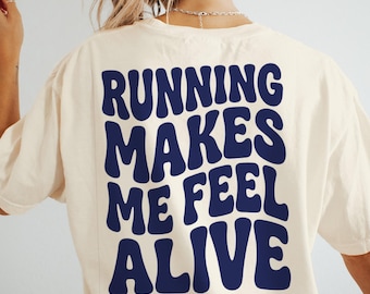 Maglietta da corsa, regalo per corridori, maglietta retrò da corridore, regalo per allenamento maratona, maglietta da corsa vintage, maglietta motivazionale per corridori, top per amanti del jogging