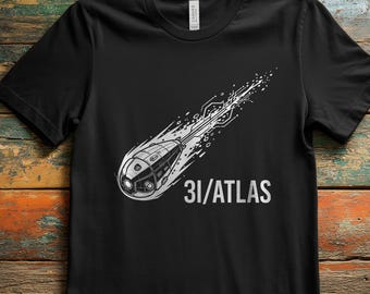 3I ATLAS Conspiracy Shirt | Interstellar Visitor Space Tee | Sci Fi Astronomy Graphic T-Shirt | Alien Probe Theory | Gift for Space Lover