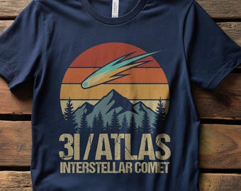 3I ATLAS Shirt | Retro Space Graphic Tee | Sci-Fi Space T-Shirt | Interstellar Comet | Astronomy T-Shirt Gift | Space Nerd Shirt