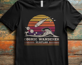 3I ATLAS Shirt | Retro Space Graphic Tee | Cosmic Wanderer T-Shirt | Interstellar Comet | Astronomy T-Shirt Gift | Space Nerd Shirt