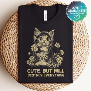 Cat Meme Shirt, Cat Themed Gifts, Unhinged TShirt , Mental Health Meme, Weird Funny Shirt, Funny Cat Shirt, Silly Shirt, Cat Shirt, Cat Mom