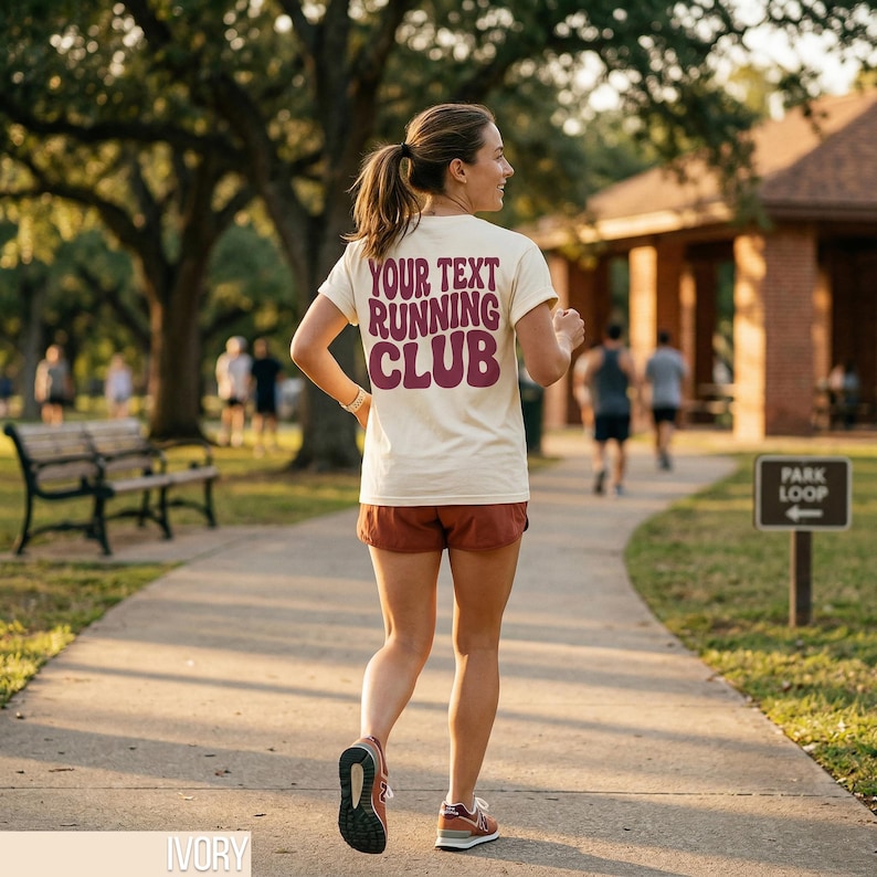 Custom Running Club T-Shirt, Personalized Athletic Tee, Your Text Running Club Shirt, Custom Exercise Top, Fitness Group Apparel