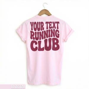 Running Club T-Shirt, Your Text Running Club Tee, Casual Sports Shirt, Customizable Graphic Tee, Unique Runner Gift
