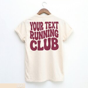 Customizable Running Club Shirt, Personalized Team Tee, Running Group T-Shirt, Custom Text Athletic Shirt, Unique Running Gift