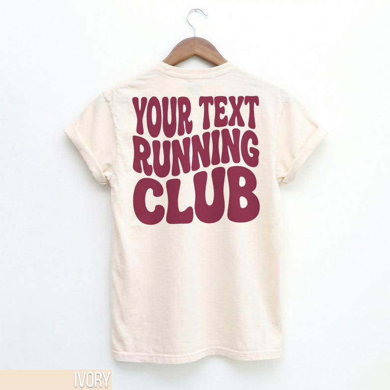 Customizable Running Club Shirt, Personalized Team Tee, Running Group T-Shirt, Custom Text Athletic Shirt, Unique Running Gift