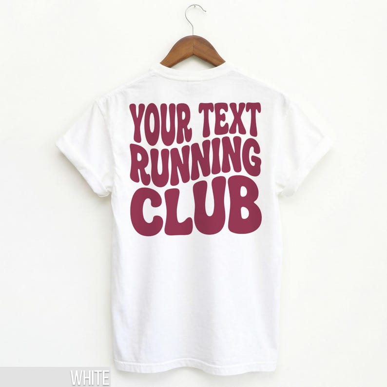 Custom Running Club T-Shirt, Personalized Group Tee, Fun Exercise Shirt, Workout Team Apparel, Athletic Team Clothing, Customizable Sports