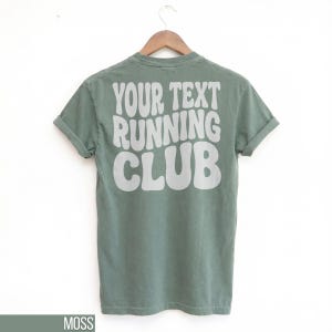 Custom Running Club Shirt, Personalized Running Team Tee, Custom Text Athletic Club Tee, Group Fitness Shirt, Sports Team Shirt