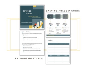 A Different Approach to Personal Development | Customizable Personal Growth and development Toolkit | 6  - 12 weeks of growth
