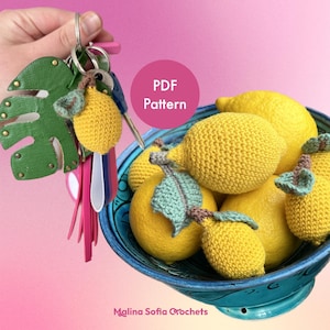 Lemons crochet pattern (digital download)