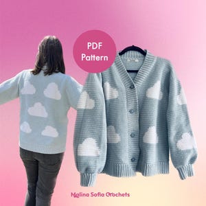 Cloud Cardigan Crochet Pattern (digital download)
